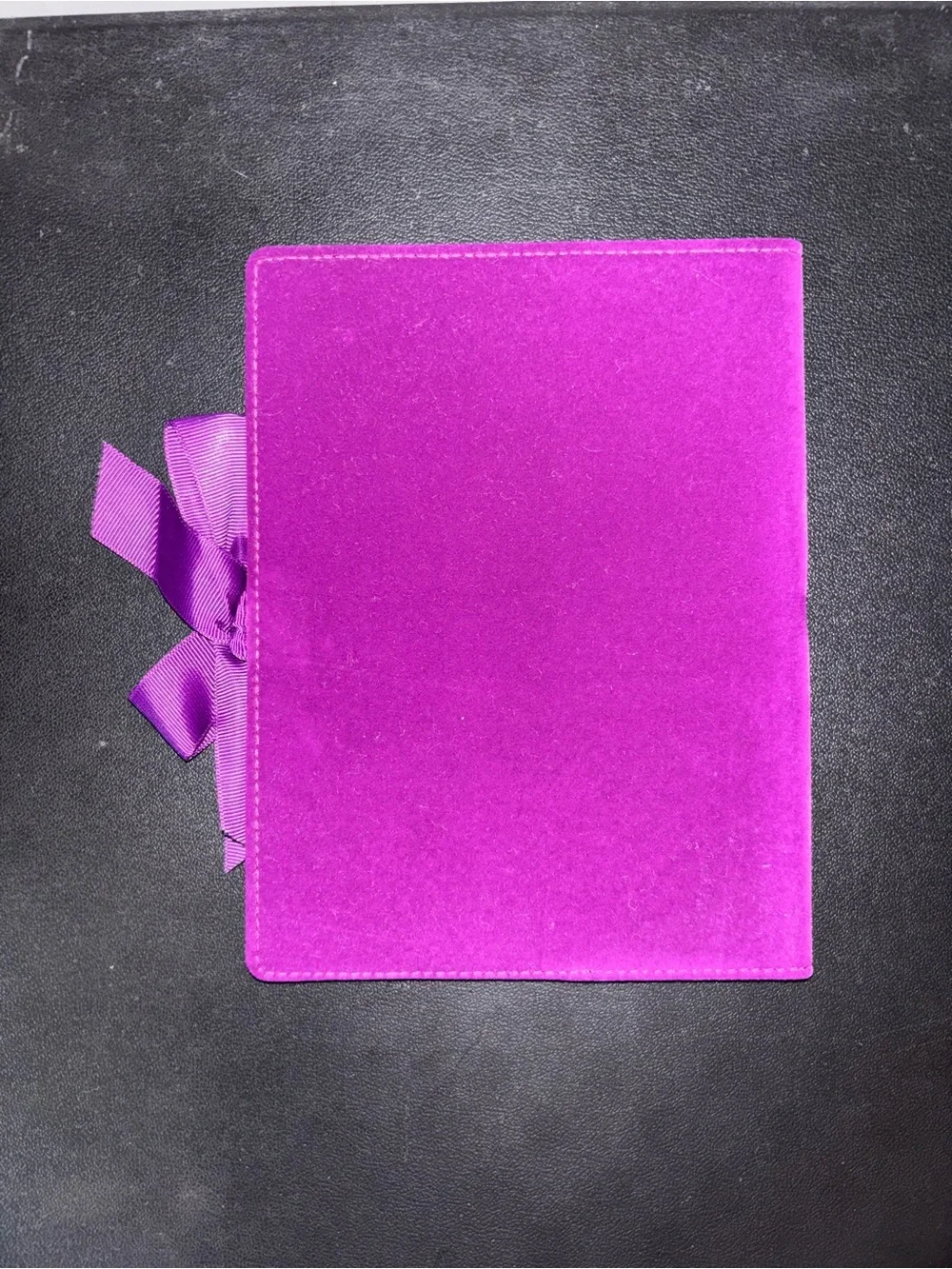 Three Velvet Journals with Bow Closures